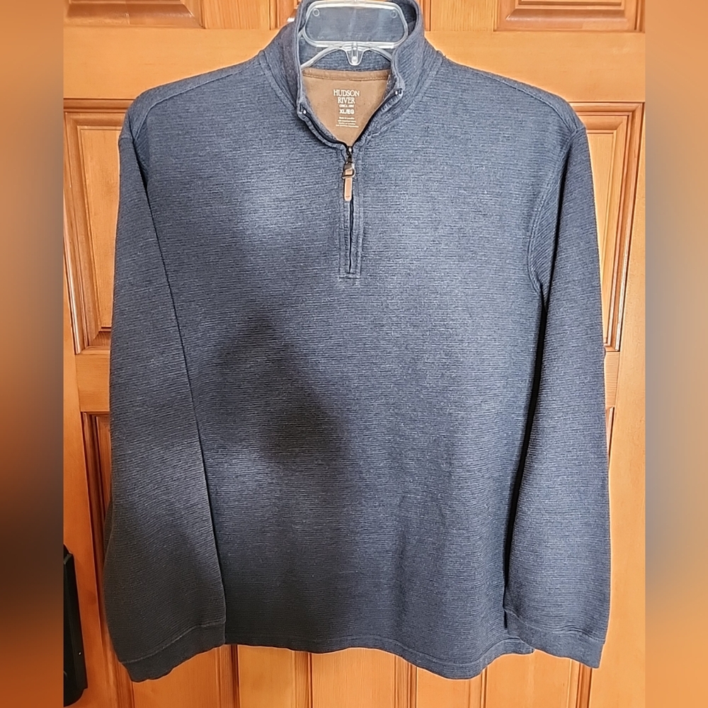 Hudson River Blue Quarter-Zip Mens Pullover XL